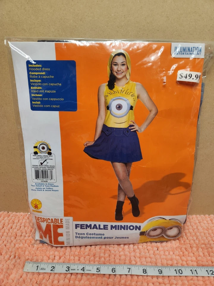 Rubies Minions "Mujer Minion" Disfraz de Halloween Adolescente Talla S 0-2 Vestido Talla NUEVO Foto 1 de 4