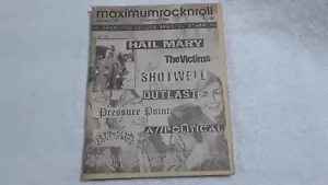 MRR Maximum RockNRoll 198 punk zine Hail Mary A Political Shotwell Coho Outlast - Foto 1 di 7