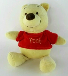 12" Disney Baby WINNIE THE POOH Rattle Stuffed Animal Plush Toy Soft LOVEY EUC - Picture 1 of 6