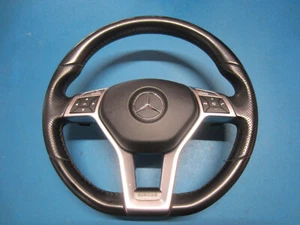 Lederlenkrad Lenkrad Mercedes W204 W 204 AMG Schaltwippen KOMPLETT 1724602703 - Bild 1 von 5
