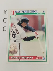 1991 Score Baseball Rookie Prospect #735 Tony Perezchica San Francisco Giants - Picture 1 of 2