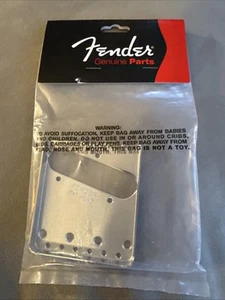 NEW - Genuine Fender Bridge Plate For Vintage Tele - CHROME, 005-4162-049 CLEAN - Picture 1 of 3