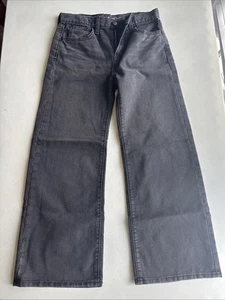 Old Navy High-Rise Baggy Wide Leg Girls Size 12 Black - Picture 1 of 3