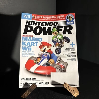 Nintendo Power Magazine Volume 227 - 2008 - Mario Kart Wii w/Inserts - Image 1 of 4