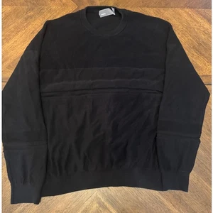 Vince. Schwarzer Strickpullover Langarm Rundhalsausschnitt für Herren - Bild 1 von 6