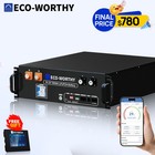 ECO-WORTHY 5120Wh 48V 100AH Server Rack LiFePO4 Lithium Battery UL1973 & UL9540A