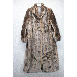 Donna Salyers Fabulous Furs Damen Mantel Braun Größe M Kunstfell - Bild 1 von 6