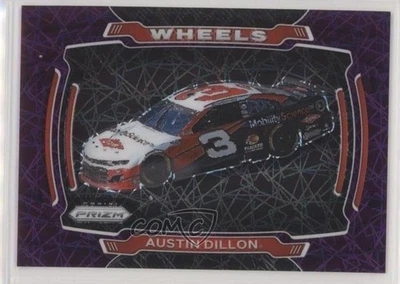2021 Panini Prizm Wheels Purple Velocity Prizm /199 Austin Dillon #70 - Image 1 of 2