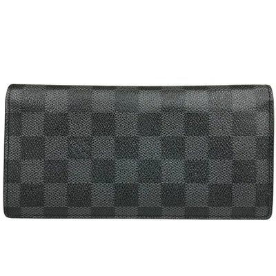 Auth Louis Vuitton Portefeuille Brazza Long Wallet Damier Graphite N62665 TA0120 - Image 1 of 4