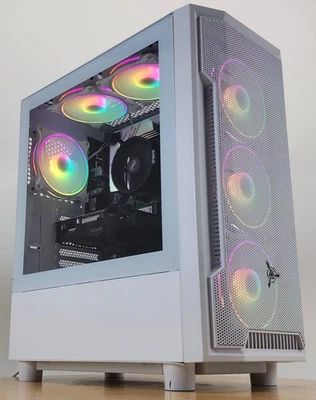 Gaming PC Ryzen 5 5600G 16GB RAM 256GB SSD+1TB HDD GTX 1650 4GB Win 11 Computer - Image 1 of 4