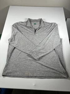 Pro Tour Golf Long Sleeve Shirt Men's Large Gray 1/4 Zip Mock Neck P9 - Afbeelding 1 van 10
