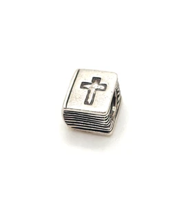 Pandora Sterling Silver Holy Bible Cross Bead Charm, 790261 - Picture 1 of 7