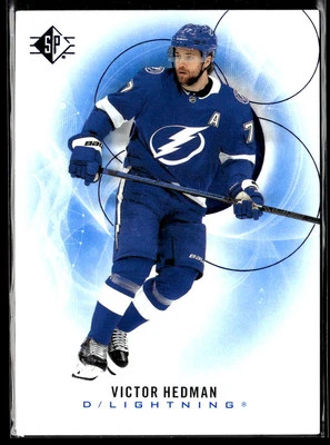 2020-21 SP #3 Victor Hedman Blue Tampa Bay Lightning  - Image 1 of 2