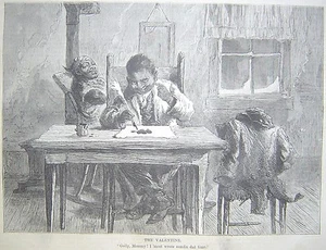 THE VALENTINE AFRICAN AMERICAN 1875 HARPER’S WEEKLY - Picture 1 of 2