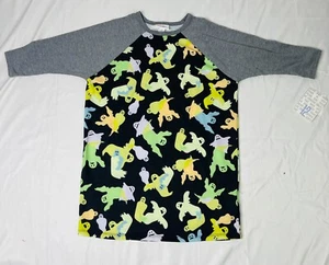 LuLaRoe Spooky, Multicolor Ghost, Sloan, Size 12, Unisex, 3/4 sleeve shirt - Picture 1 of 6
