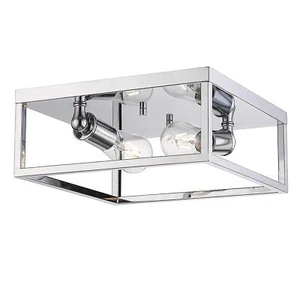 Golden Lighting 2072-FM CH Wesson Flush Mount, Chrome - Picture 1 of 1