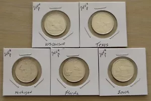 5 2004p State Quarters (L613P11-15) Uncirculated - Picture 1 of 4