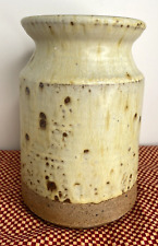 Vintage English Farmhouse Hand Made Glazed Vase Pottery Made in Cheshire, UK.