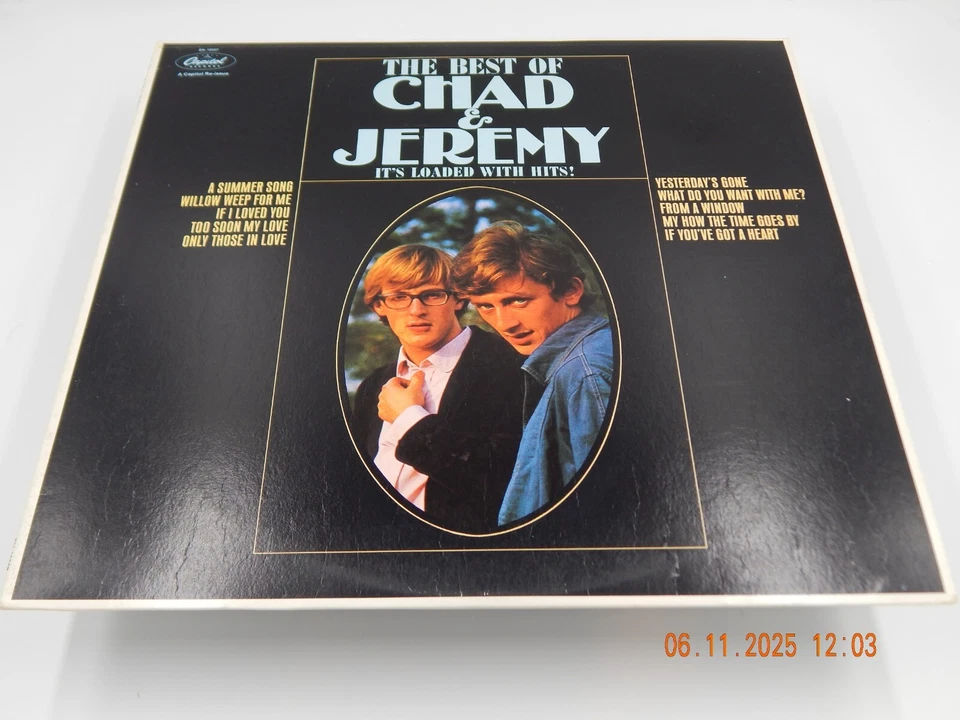 The Best Of Chad And Jeremy Vinyl LP Re-Issue Mono Capitol Records SN -12057 EX - Image 1 of 4