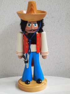 Rarity german nutcracker mexican, 28cm, Expertic,Zoeblitz/Erzgebirge,collectors, - Picture 1 of 8