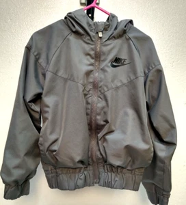NIKE Gray Windbreaker ,Hooded , Mesh Lined, SZ 4T, Elastic Waist & Cuffs JACKET - Picture 1 of 7