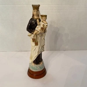Estatua de colección de Ste Anne De Beaupre sosteniendo a la Virgen María 8 pulgadas de alto - Italia - Imagen 1 de 7