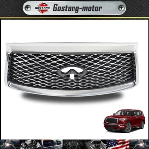 For 2018-2021 INFINITI QX80 Front Upper Grille W/Camera Option Grill 623106GW0A - Picture 1 of 18