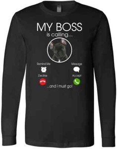 Funny Frenchie French Bulldog Spaniel Owner Mom Dad Gift Fur T-Shirt - Picture 1 of 3