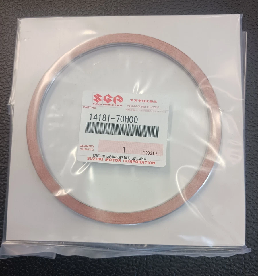 Suzuki Cat genuino. Junta de colector convertidor/escape 1418170H00 en stock en EE. UU. Foto 1 de 1