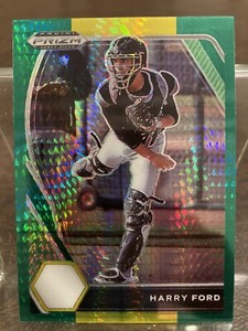 2021 Panini Prizm Draft Picks Harry Ford Green & Yellow Hyper #PDP12 Mariners