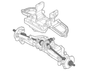Kit de conversión de brazo de suspensión delantero independiente Element RC IFS2 ASC42340 Enduro,... - Imagen 1 de 4
