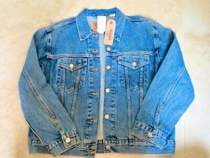 GIACCA DENIM DONNA LEVI'S BLU nuova con etichette taglia large - Foto 1 di 8