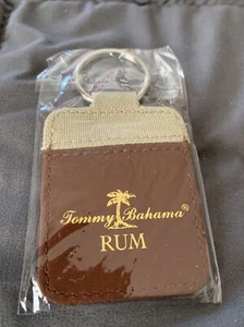 Tommy Bahama Rum Keychain New Canvas & Leather Palm Tree - Picture 1 of 1
