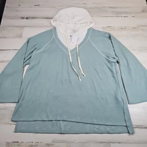Simple Suzanne Betro Hoodie Womens 4XL Blue White Sweatshirt Pullover NEW - Picture 1 of 12