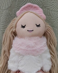 Schlafende Ballerina Puppe Plüsch 18 Zoll rosa weiß silber 2023 Cupcakes und Kaschmir - Bild 1 von 9