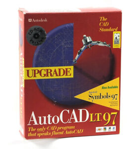 UPGRADE ONLY Autodesk AutoCAD LT 97 CD-ROM + Serial Key Complete Package