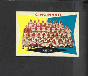 1960 Topps Cincinnati Reds Team Card# 164 EXCELLENT+
