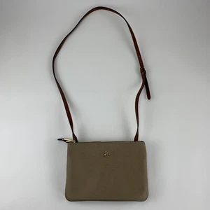 NWT LAUREN RALPH LAUREN Bainbridge Tara Double Zip Crossbody Nylon Canvas Bag - Picture 1 of 11