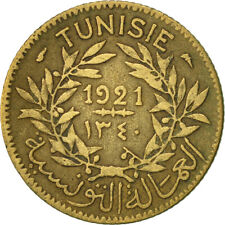 [#417476] Münze, Tunesien, Anonymous, Franc, 1921, Paris, SS, Aluminum-Bronze, K