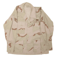 JH RUTTER REX US Air Force Desert Military Jacket Beige Camouflage Mens L