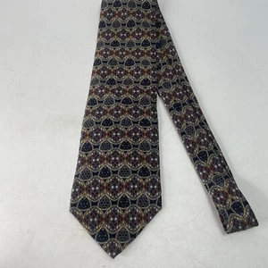 Lorenzo Selini blau burgunderrot gold Seide Herren Krawatte 3,75" x 58" - Bild 1 von 5