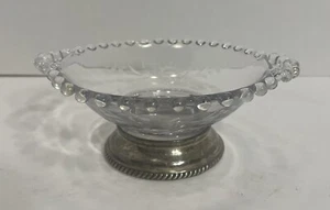 Rarität Imperial Kerzendocht 4 3/4" Obstschale 400/42B Sterling Sockel floral geätzt - Bild 1 von 6