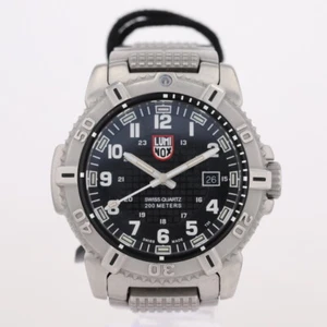Luminox Mariner 45mm Black Dial 6250 Series Stainless Steel Men's Wristwatch - Picture 1 of 6