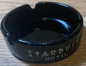 Vintage Stardust Hotel and Casino Las Vegas Black Ashtray - Picture 1 of 5