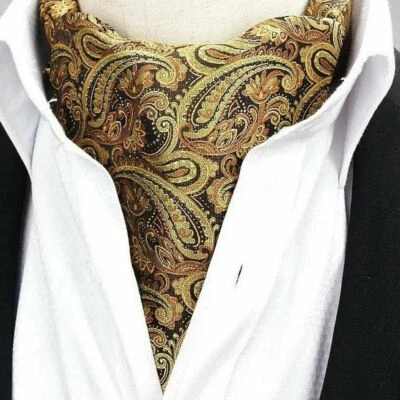 Hombres Paisley Flor Corbata Corbata Bufandas Ascot Boda Fiesta Corbatas de Alta Calidad  Foto 1 de 3