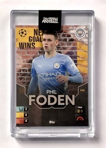 Phil Foden Man City Next Goal Wins 1st Edition /100 - Topps Total FootBall