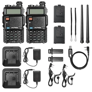 BAOFENG GT-5R UHF VHF VOX Walkie Talkie Radio ręczne | 2-pak - Zdjęcie 1 z 5