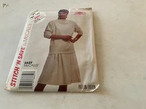 McCall's stitch 'n save pattern 3865 - Top & Skirt SIZE A 6-8-10 - Picture 1 of 3