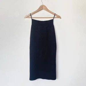 Size Extra Small XS Scanlan Theodore Crepe Knit Fitted Pencil Tube Skirt Black - Picture 1 of 8