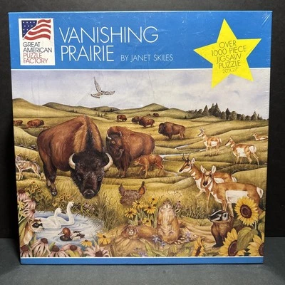 VANISHING PRAIRIE PUZZLE by Janet Skiles  1000 Piece.  #8011. Factory Sealed.  - Image 1 of 4